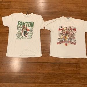 2 Basketball Graphic Tees - Chicago bulls champion tee & Gary Payton tee